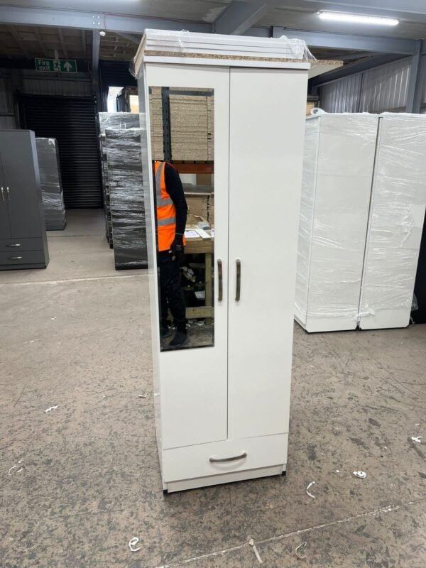 Two Door Mirrored Wardrobe Drawer 184x76x50cm | WardrobeFRUK