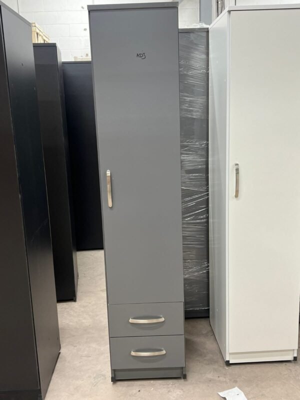 Slim Wardrobe with 2 Drawers 184x38x50cm | WardrobeFRUK